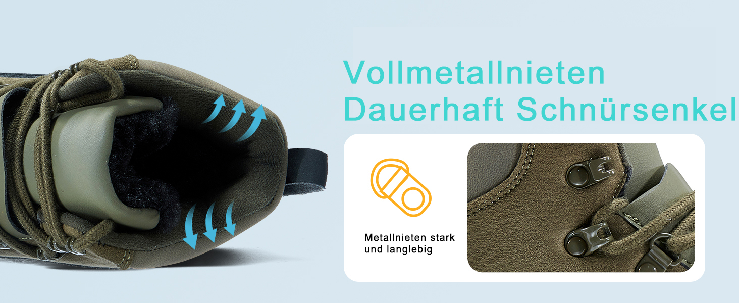 Чоловічі зимові черевики Wondamo: теплі, водонепроникні, з антиковзким покриттям, для активного відпочинку на природі, розмір 41 EU, зелені