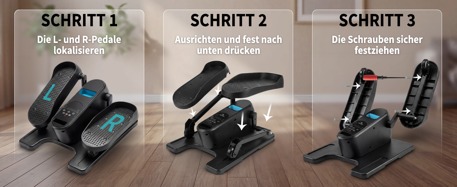 Електричний еліптичний тренажер Amonax для дому, міні крос-тренажер для сидіння, кардіо тренажер під стіл, для людей похилого віку