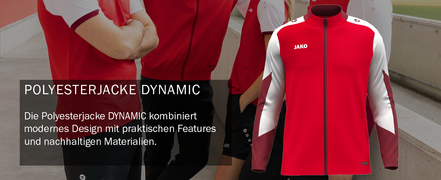 Чоловіча спортивна куртка з капюшоном JAKO Dynamic, розмір 4XL, чорна/біла/антрацит