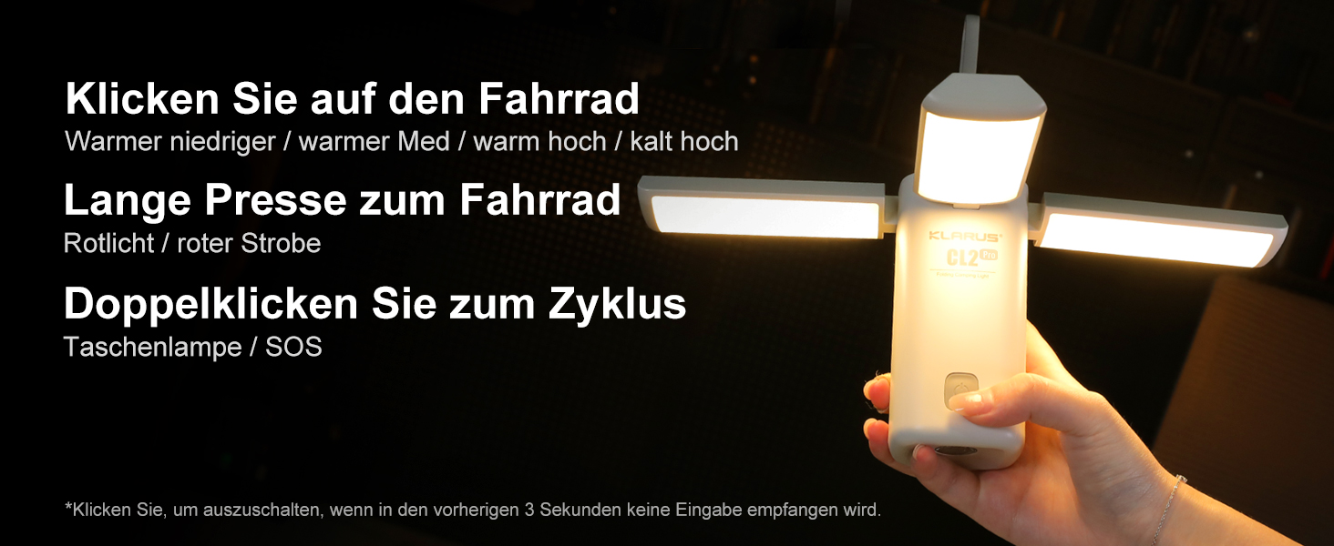 KLARUS Cl2 Pro: Багатофункціональний кемпінговий ліхтар з акумулятором 10000 mAh, 750 люмен, 8 режимів, IPX5, для кемпінгу, риболовлі та надзвичайних ситуацій