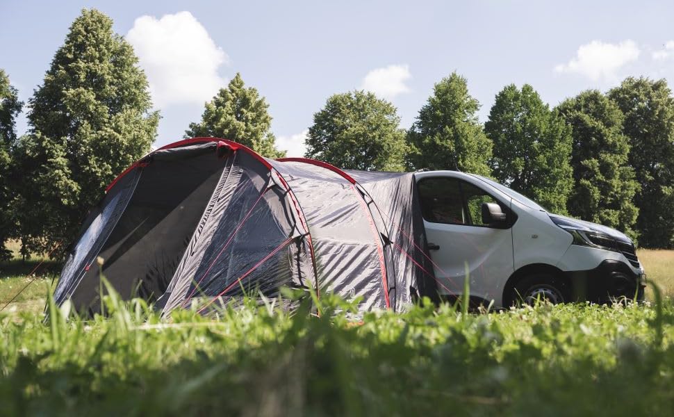 Намет-передпокій JUSTCAMP Yuba Bus для кемпінгу (4-5 осіб), Keder 5/7 мм, висота 180-220 см