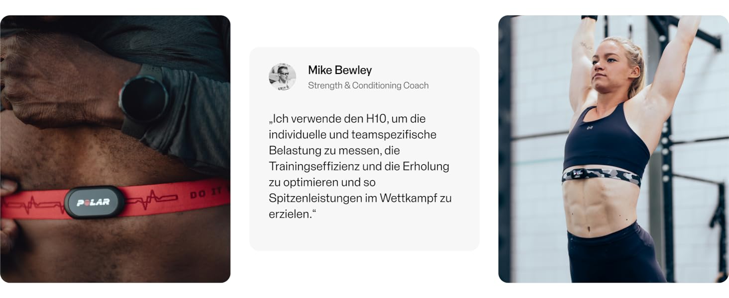 Пульсометр Polar H10 з ANT+ та Bluetooth, EKG-точність, вимірювання HRV, водонепроникний, знімний ремінець, комфортна посадка, акумулятор, сумісний з багатьма видами спорту та фітнес-тренажерами, чорний, розмір M-XXL