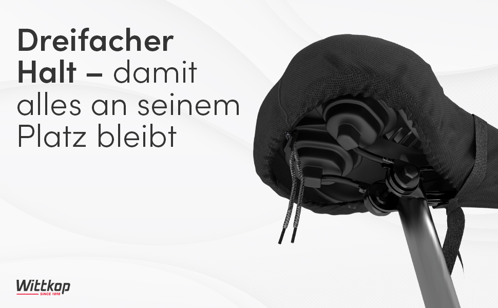 Фahrradsitzkissen від WITTKOP: Гелевий та М'який Велосипедний Сидіння для Дам та Чоловіків. Ергономічний Покриття для Велосипедного Сидіння з 3-Зонною Конструкцією. Підходить для Peloton та TREKKING