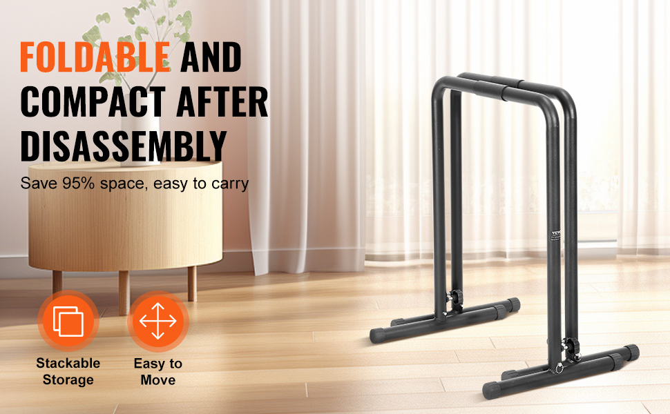 Стойка для віджимань та підтягувань VEVOR, регульована висота, 200 кг, для дому