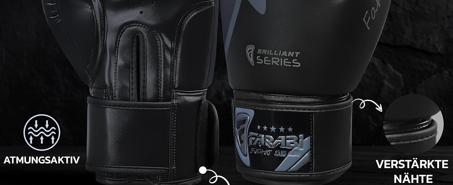 Боксерські рукавички Farabi Sports 10-16 oz для тренувань, спарингу, кікбоксингу, MMA, муай-тай, чоловічі та жіночі
