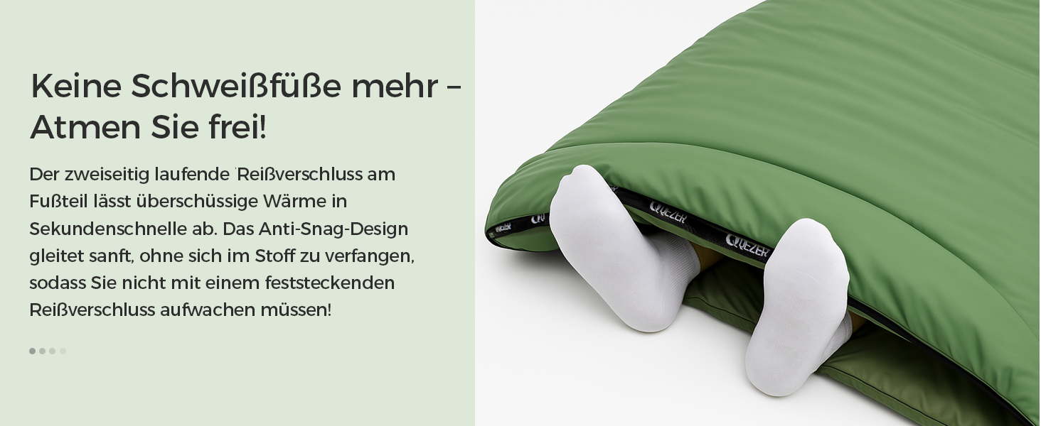 Сплячий мішок XXL з пуху на 3-4 сезони, 230x100 см, для дорослих, кемпінг, трекінг, подорожі (зелений)