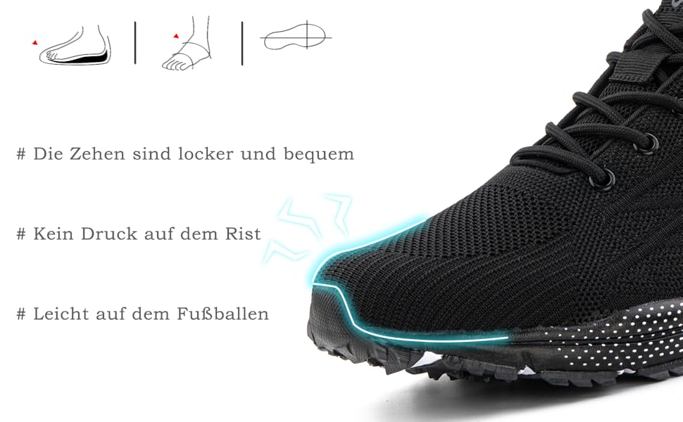 Кросівки Hitmars для чоловіків та жінок. Потужні спортивні кросівки для бігу та занять спортом. Чорний колір, розміри 36-48 EU. Модель N1