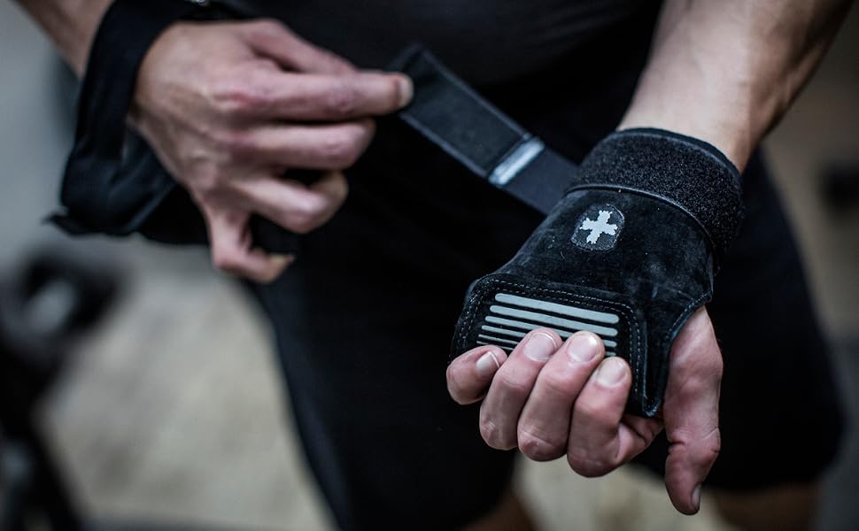 Захисні лямки для підйому ваги Harbinger Lifting Grips, чорні, розмір S/M