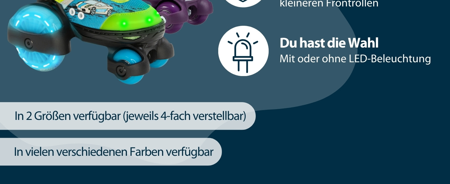 Дитячі ролики Hudora My First Quad - розміри та кольори, для дітей до 20 кг, регульовані, безпечні, з великими колесами (26-29)