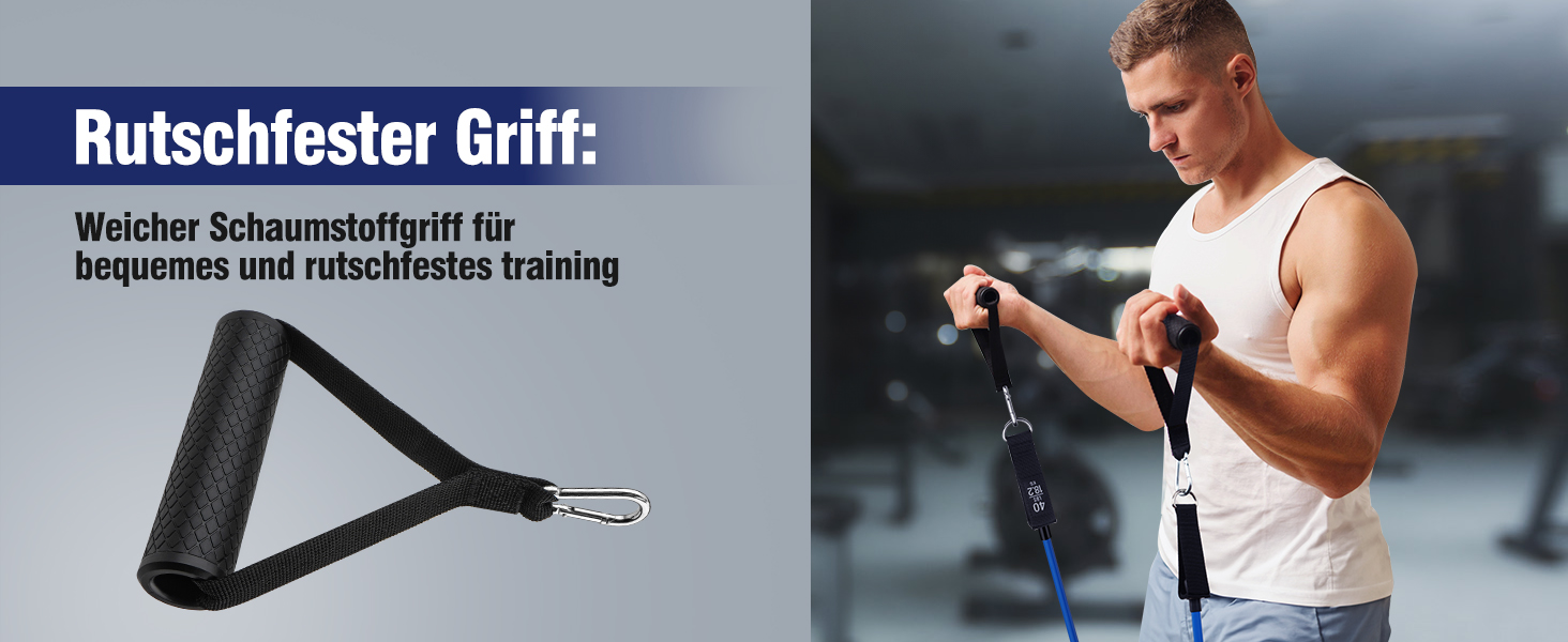 Фитнес-гумки Fokky, набір 5 шт. з різними рівнями опору, з аксесуарами для йоги, пілатесу, силових тренувань (для чоловіків та жінок)