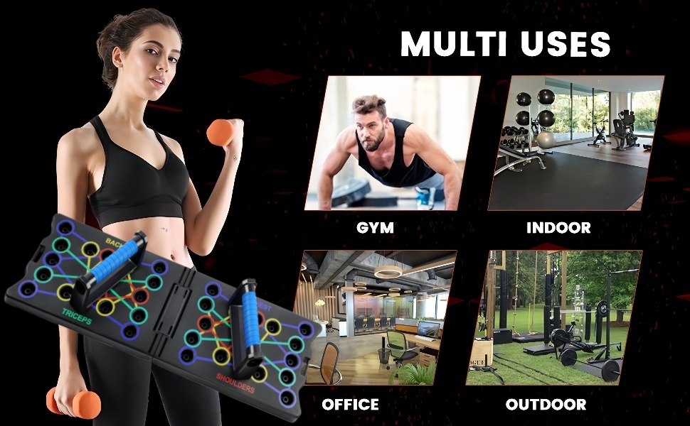 Бруски для віджимань 24 в 1, багатофункціональні, складані, портативні. Тренажер для м'язів, ефективні віджимання для чоловіків та жінок