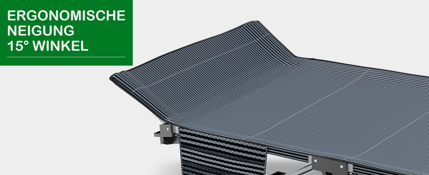 Розкладне ліжко ZIKEBTUY для кемпінгу та відпочинку: міцне, з матрацом, 190x71x36 см (сірий)