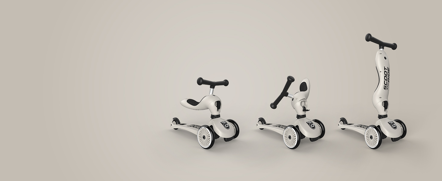 Scoot & Ride Highwaykick 1-2: катання на самокаті та бігове велосипед для дітей 1-5 років (Ash)