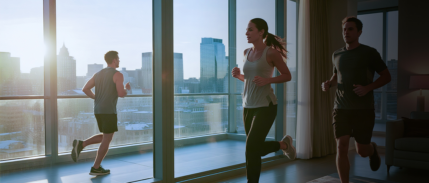 Біговий доріжка Lichico Walking Pad з регулюванням нахилу 9%, Bluetooth, LED дисплей, 2.5HP для дому та офісу