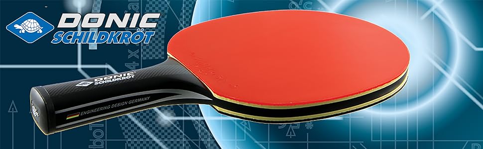 Ракетка для настільного тенісу Donic-Schildkröt CarboTec 3000 карбонова, цілісна конструкція