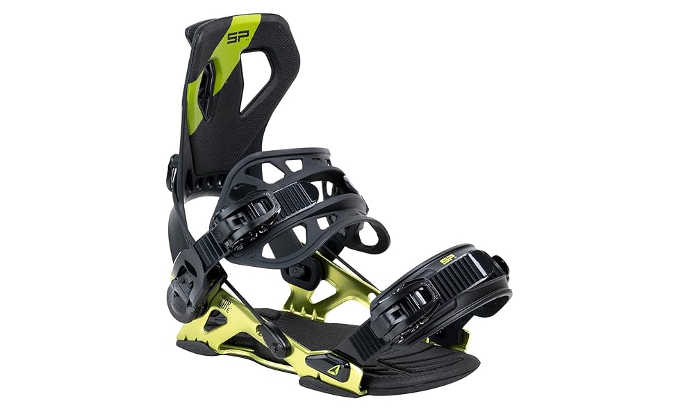 SP Core автоматичні кріплення для сноуборду Flow. Розміри 36-38,5 EU. Gunmetal, для фрістайлу та фрірайду.