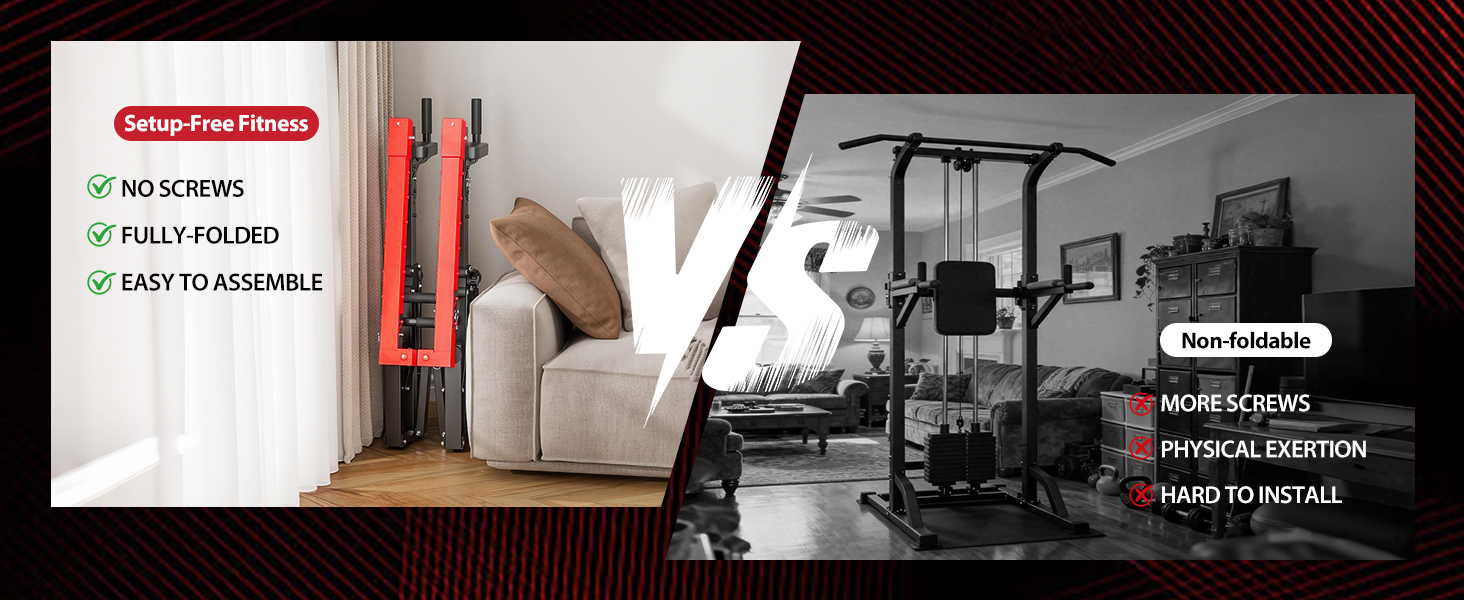 Складана силова станція SogesPower Power Tower: багатофункціональний тренажер з регульованим турніком та римським стільцем для калистеніки та дому