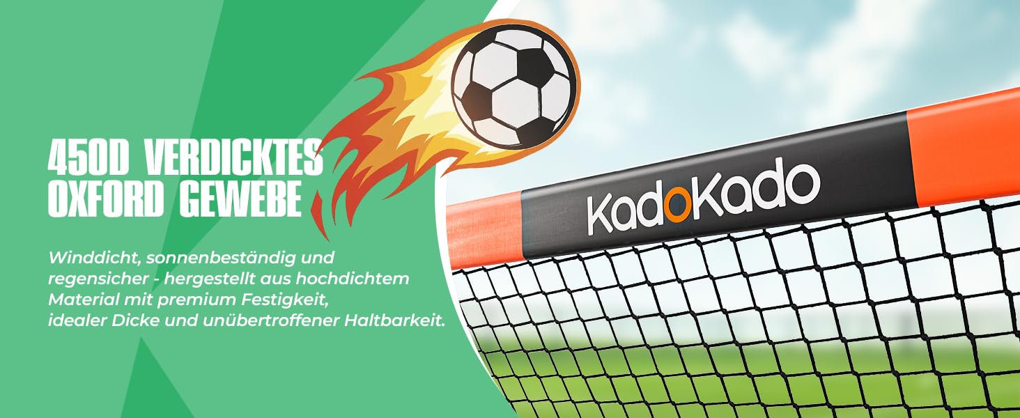 Дитячі футбольні ворота 120x90 см з сумкою для перенесення, для саду та вулиці, Pop-Up ворота з фіберскляних стержнів KD210DP