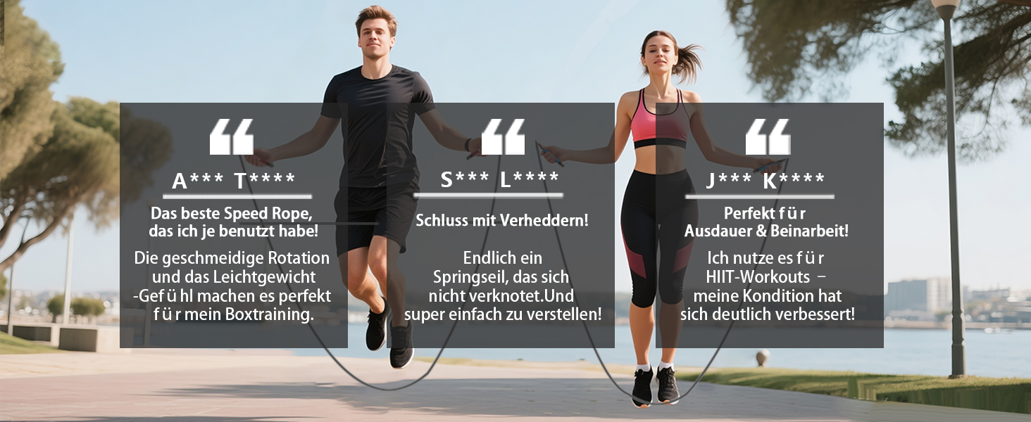 Стрибкове канат MOGOLD з регулюванням довжини, 4 канатні мотузки для кросфіту, кульковий підшипник, силіконовий грип