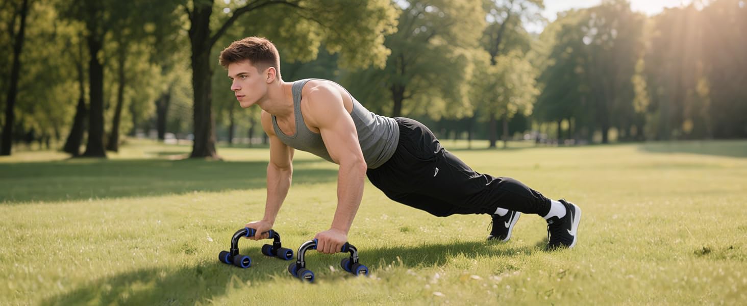 Паралелети для віджимань Push Up Bars, чорні - фітнес обладнання