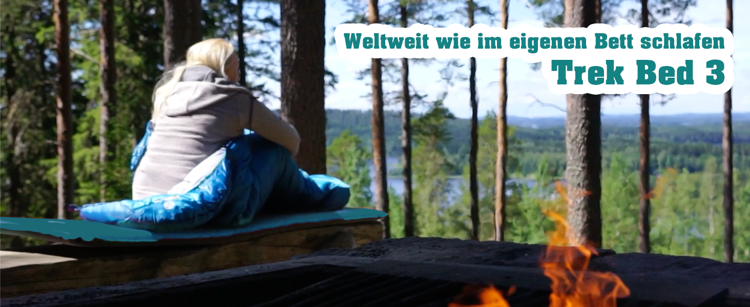 Outdoorer Trek Bed 3: Саморозгортальний килимок для кемпінгу та трекінгу, 5 см, червоний