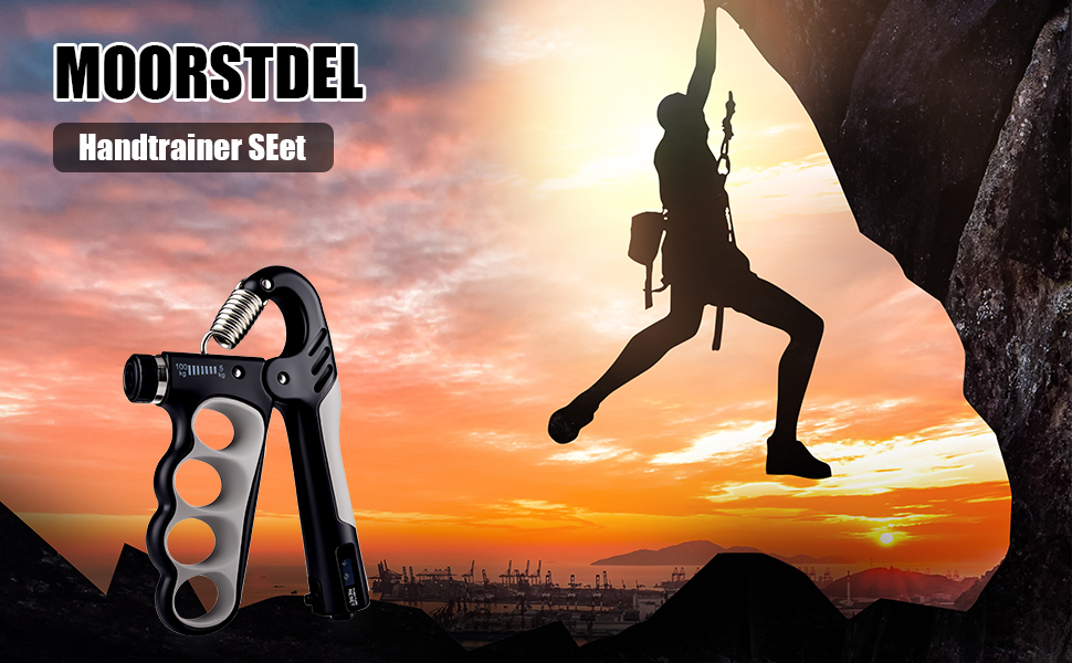Набір для тренування рук MOORSTDEL: 6шт. Тренажери для пальців, кисті, силові вправи, реабілітація, ерготерапія