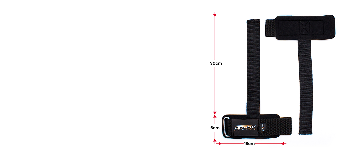 Текстильні ремені для підйому штанги NetroxSports - Фіксація зап'ястя, підтримка хвату, для силових тренувань, бодібілдингу, фітнесу (чоловіки та жінки)
