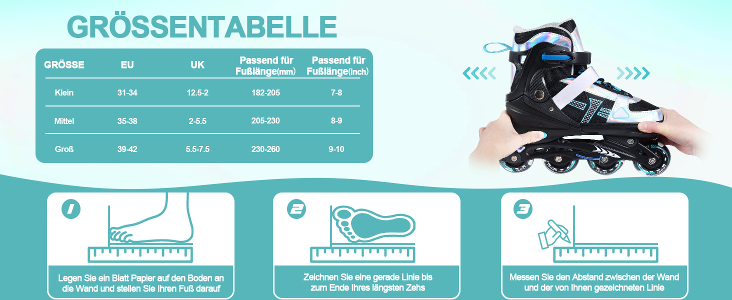 Регульовані роликові ковзани-ролики для дівчаток та хлопчиків, підшипники ABEC 7, високопружні PU колеса, алюмінієва рама, для вулиці, залу, дітей та дорослих