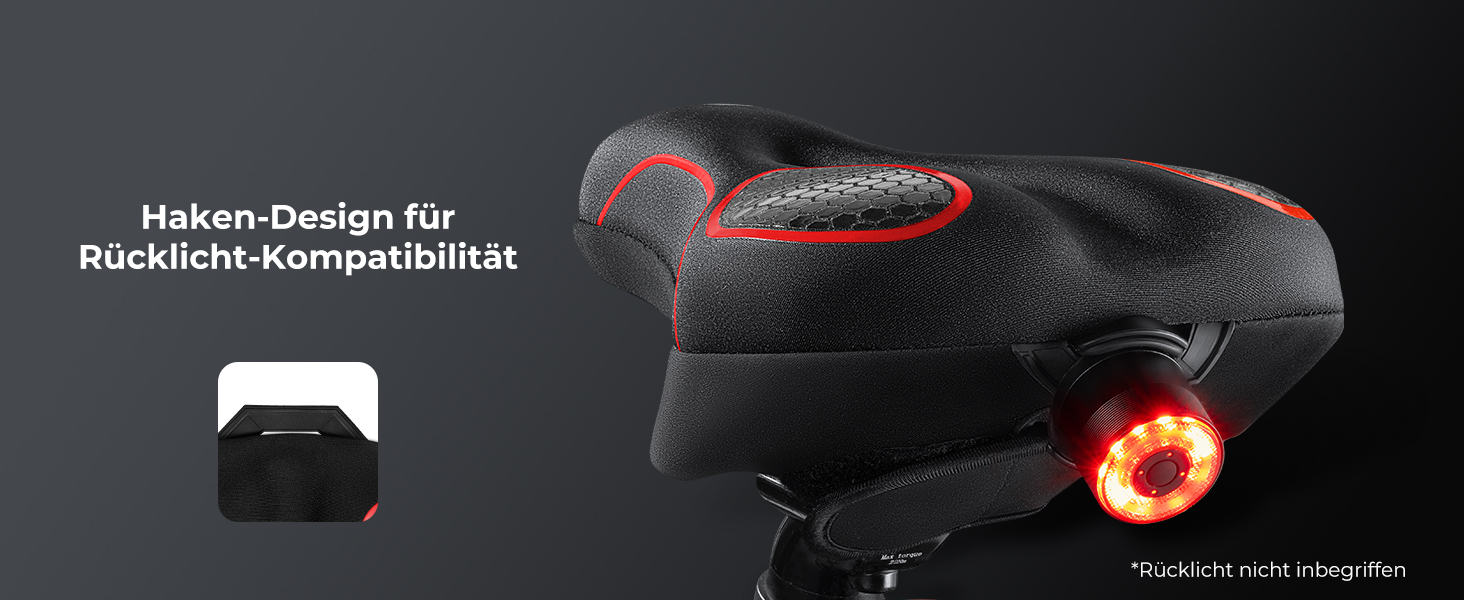 Покриття для велосипедного сидіння YOUNGDO, ергономічний гелевий чохол, м'яке та комфортне, з дощовим захистом, для жінок та чоловіків, червоний, вузький