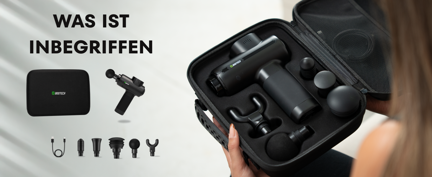 Професійний масажер для м'язів BG-Core: тиснення 10 мм, 5 насадок, 5 швидкостей, для спорту та зняття болю