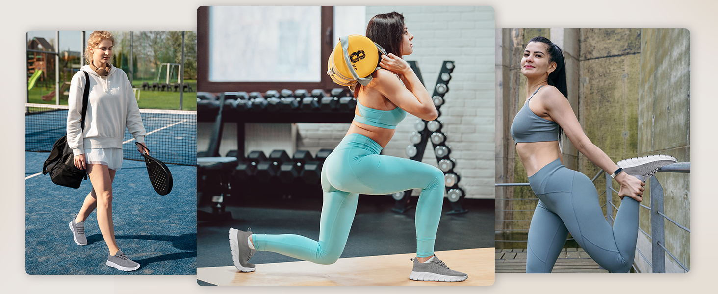 Жіночі кросівки: спортивні, для бігу, фітнесу, тенісу, туризму та відпочинку. Розмір 40 EU, білий колір