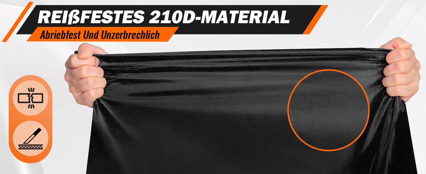 Водонепроникний чохол для велосипеда 210D Oxford, 200 x 110 x 70 cm, чорний. Захист від дощу, пилу та сонця. З отвором для замка та сумкою.