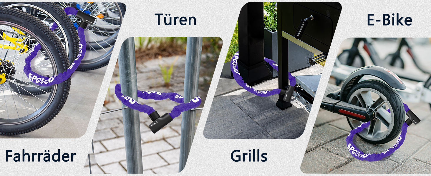 Надійне велозамк з 3 ключами, 90 см, проти крадіжок, водонепроникний чохол. Підходить для велосипеда, електросамоката, електробіка, MTB, мотоцикла, вантажного велосипеда. Чорний (870 мм)