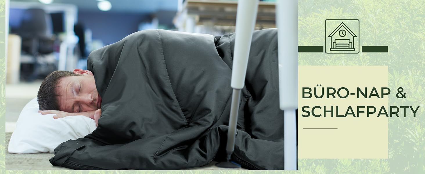 Сплячий мішок Ohuhu, компактний та ультралегкий (900г), літній, ковдровий, для відпочинку на природі, кемпінгу, подорожей, фестивалів, чорного кольору