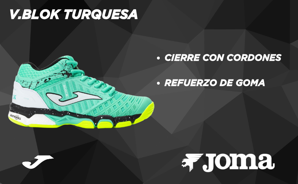 Жіноче волейбольне взуття Joma 37 EU, колір: бірюзовий