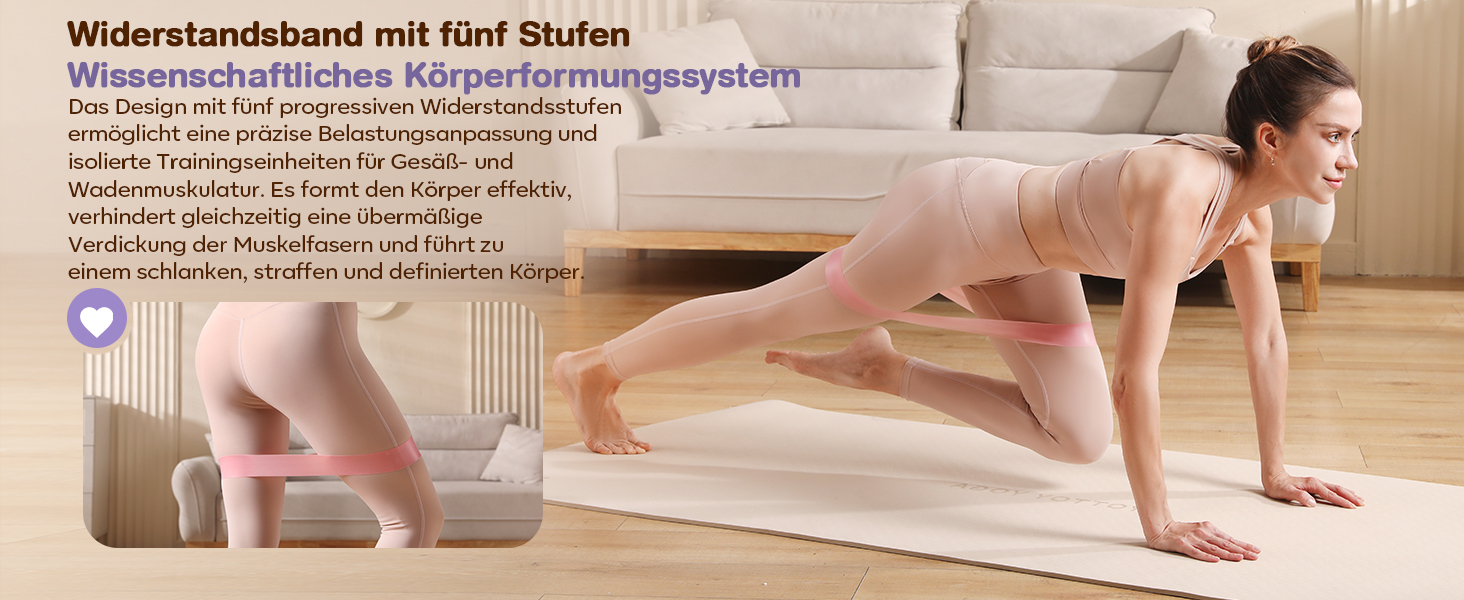 Набір для пілатесу 13 шт: кільце 13', фітбол 10' та еластичні стрічки для жінок. Комплект обладнання для пілатесу для початківців, фітнес-стрічки та аксесуари. Violett