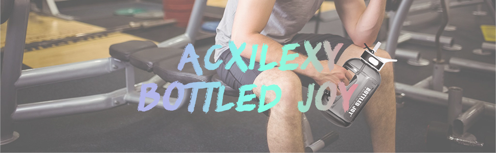 Пляшка для води Acxilexy 3.5 л з трубочкою, BPA-free, спортивна, з часовими мітками, герметична, пластикова, для фітнесу, офісу, дому, біла