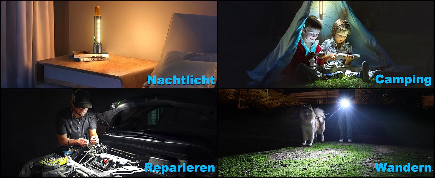 Потужний ліхтарик Abosi XHP90.2: 500000 люмен, 9 режимів, Zoom, IPX7, для кемпінгу та надзвичайних ситуацій