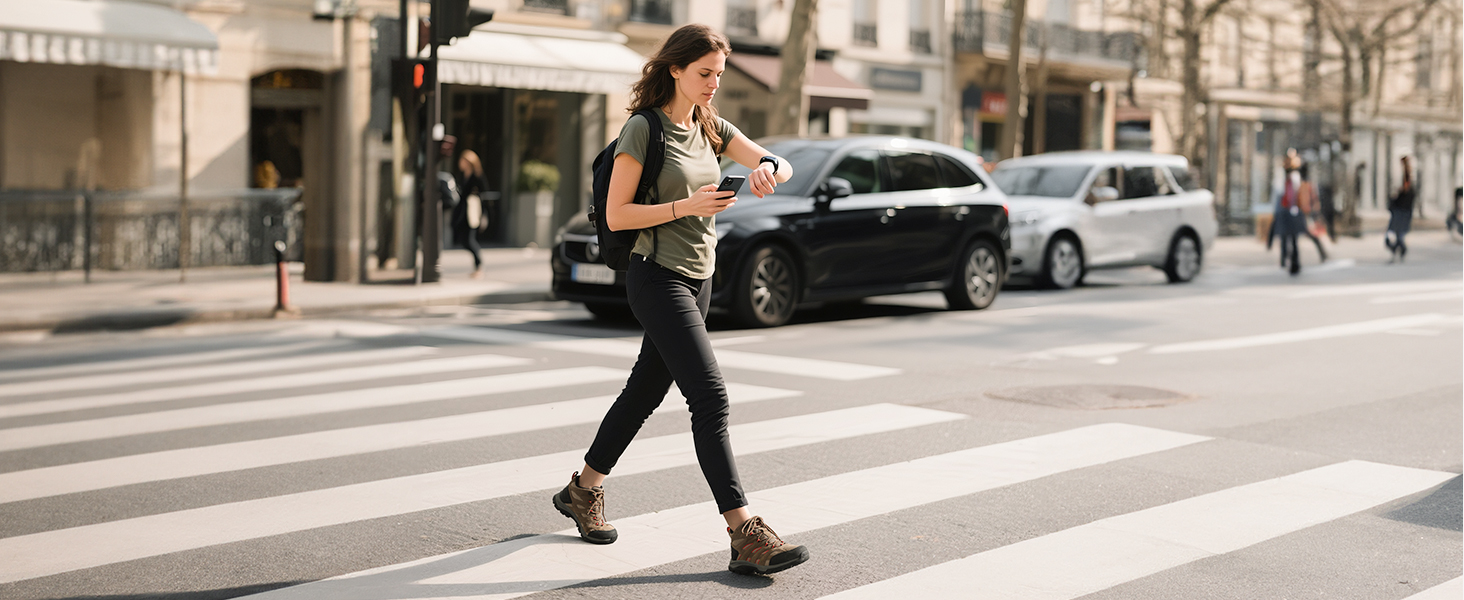 Черевики для піших прогулянок NORTIV 8 жіночі, 39 EU, темно-сірий замш