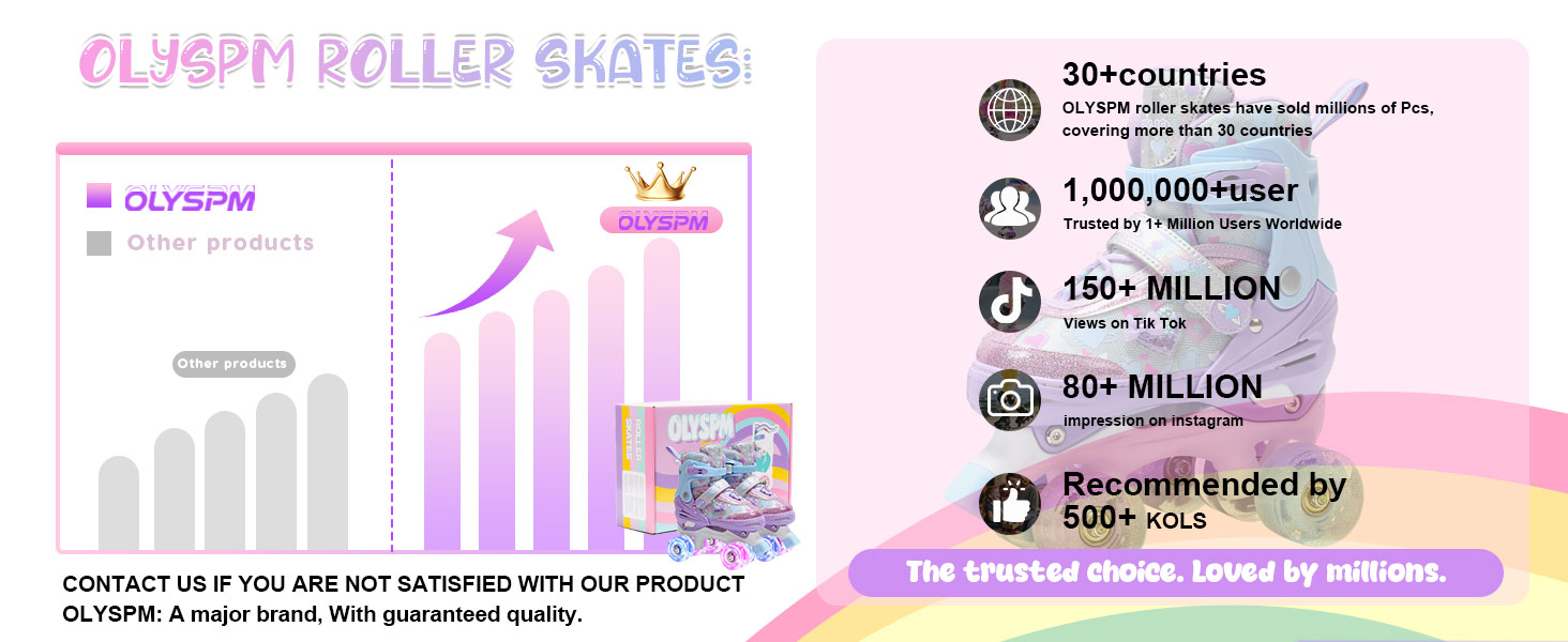 Ролики для дітей дівчаток з блискучими сердечками та світлодіодними колесами, 4-разово регульовані, ролики для початківців, ідеальний подарунок на день народження або Різдво, фіолетовий