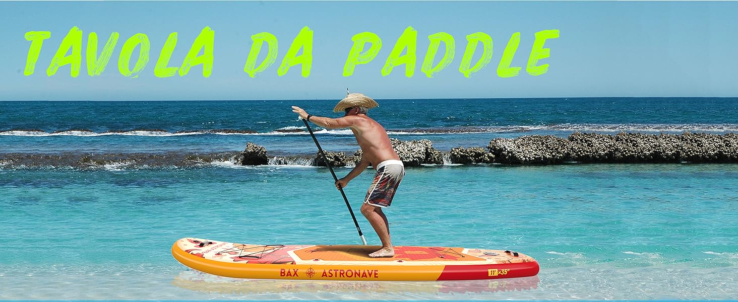 Надувне SUP-борд BAX ASTRONAVE з аксесуарами: насос, весло, сумка (зелений)