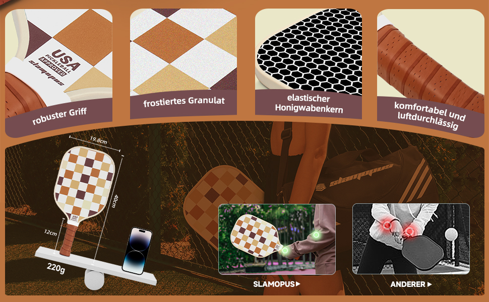 Набір для піклболу: ракетки (2 шт.), м'ячі (2 внутр., 2 зовн.), сумка | Графіт та скловолокно | Для початківців