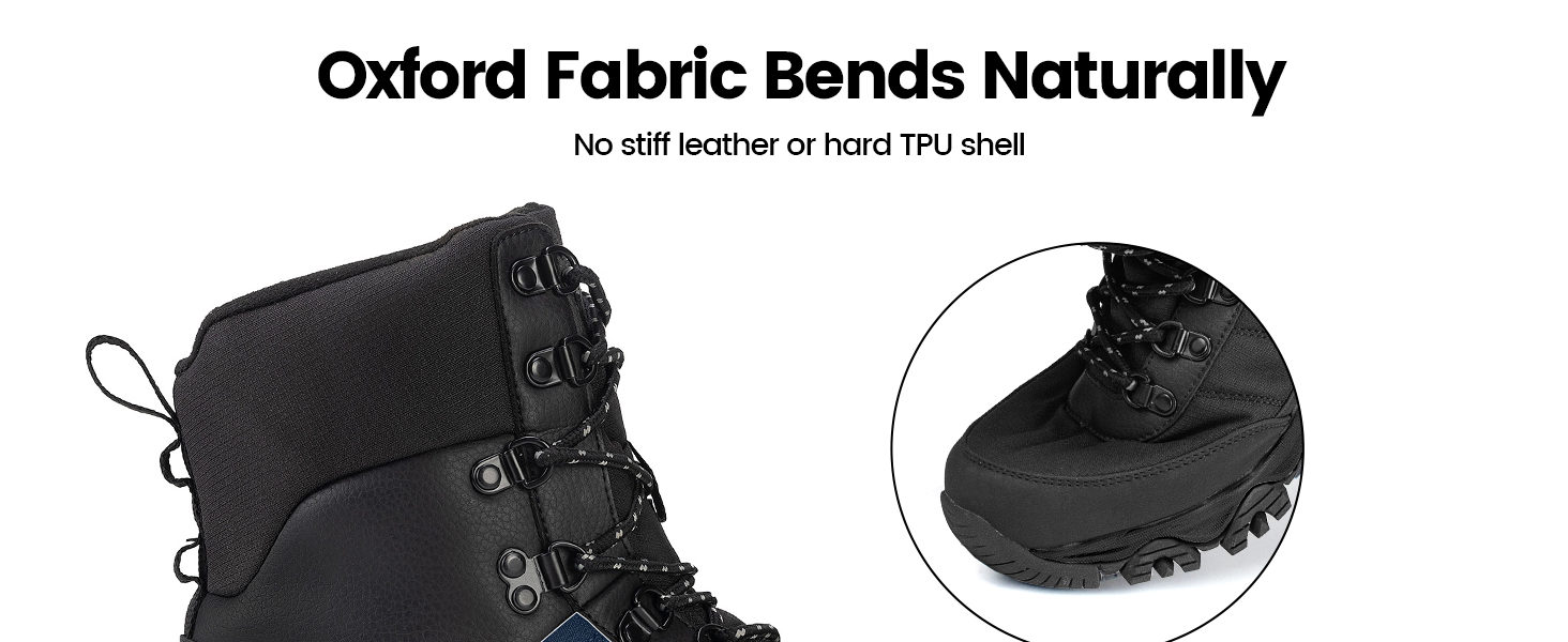 Чоловічі зимові черевики CC-Los водонепроникні | Зимові черевики для ходьби та снігу | Розміри 40-48 | Чорний, сірий