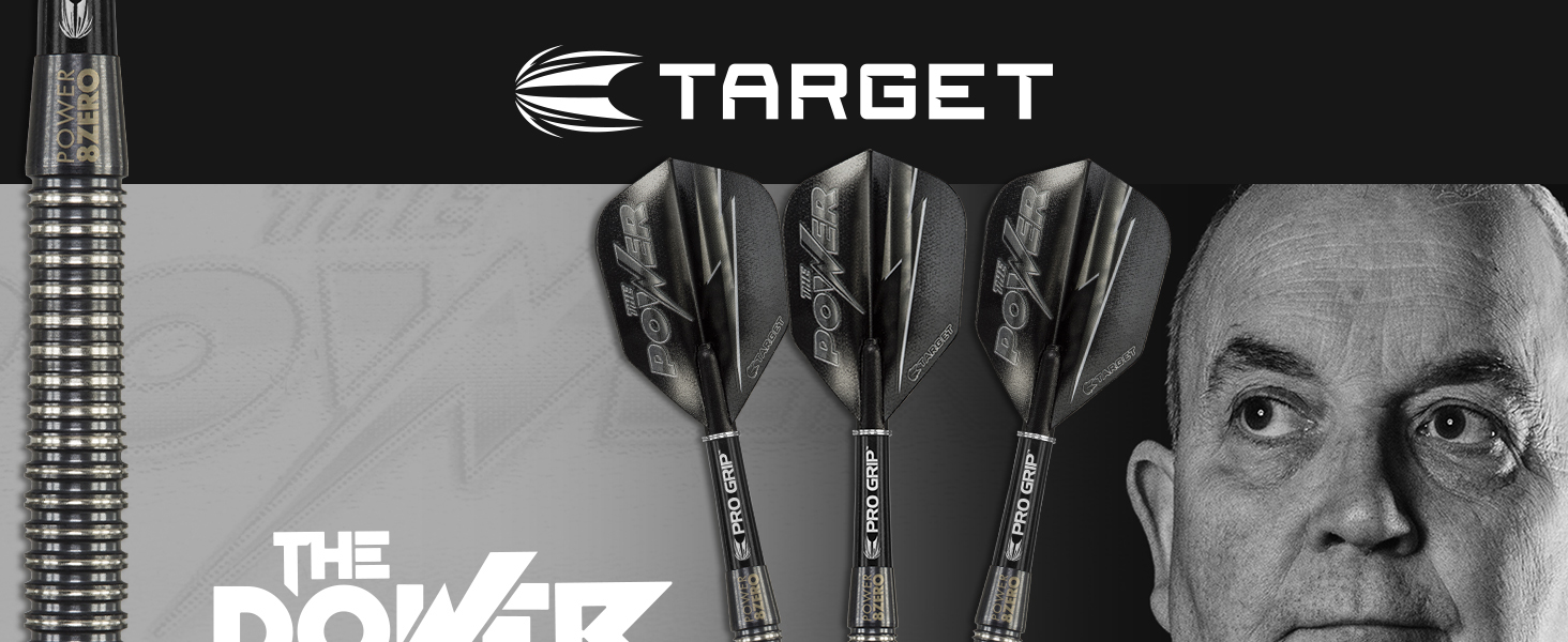 Дартс Target Phil Taylor Power 8-Zero 80% вольфрам 24G чорний"