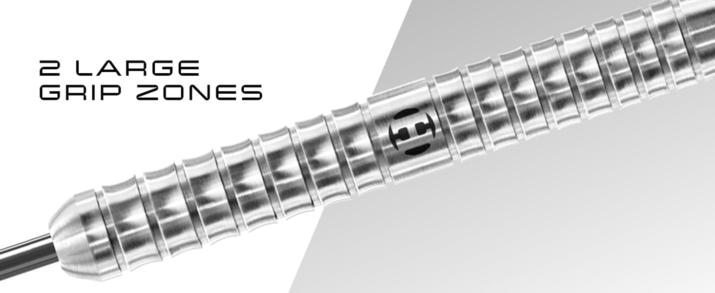 Дарти Harrows Pulse 90% Tungsten - сталеві дротики з кейсом 21/22/23/24/25/26г + Supergrip Fusion та Prime Flights