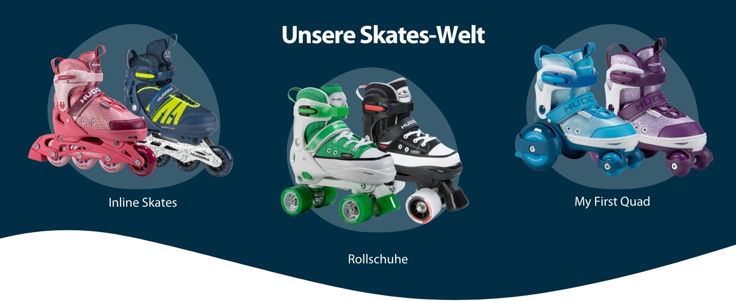 Дитячі ролики Hudora My First Quad - розміри та кольори, для дітей до 20 кг, регульовані, безпечні, з великими колесами (26-29)