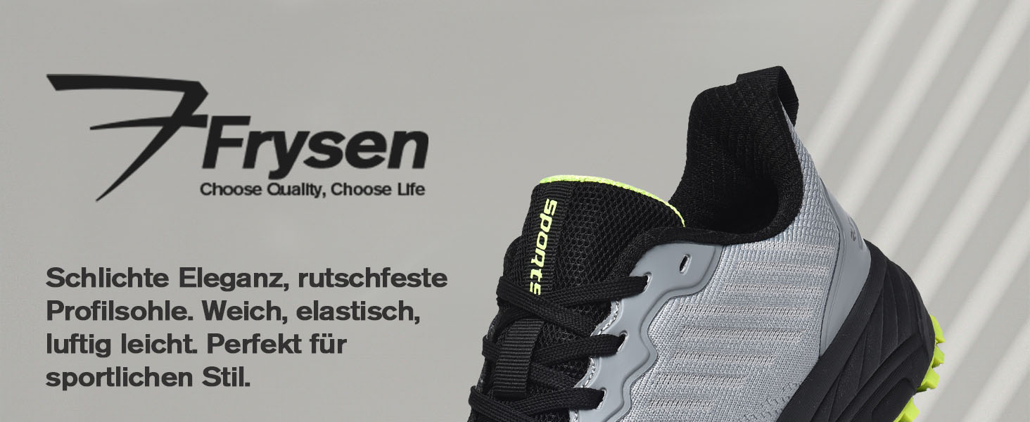 Кросівки для бігу та занять спортом Frysen: чоловічі та жіночі, сірі, розмір 36 EU, легкі, дихаючі