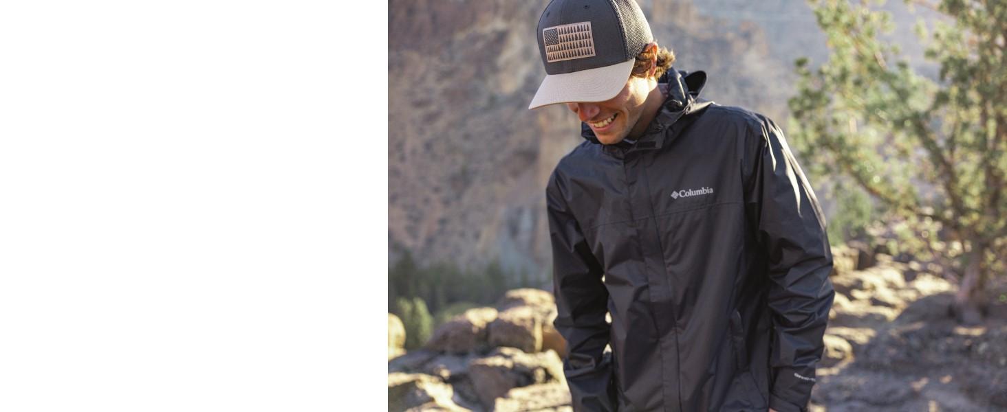 Чоловіча водонепроникна куртка Columbia Watertight II Rain Jacket, колір Stone Green, розмір L