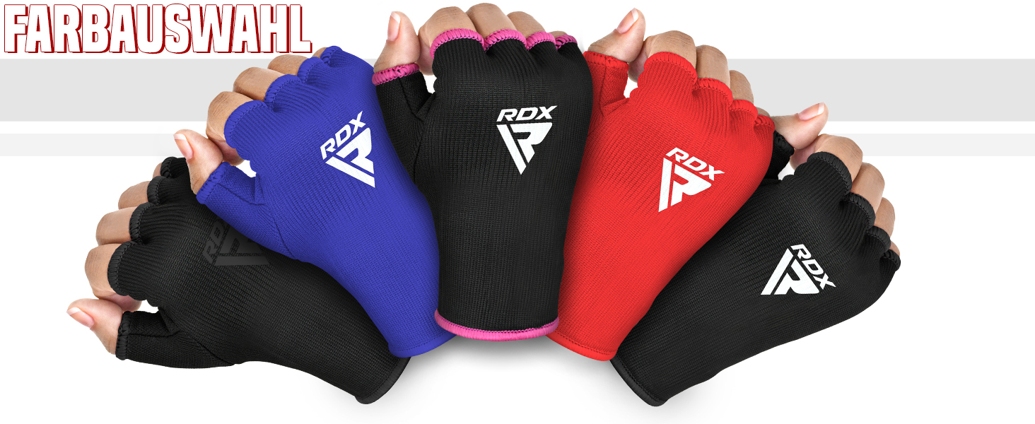 Боксерські рукавички RDX для боксу, муай-тай, ММА. Еластичні боксерські бандажі, захист рук, рожево-білі.