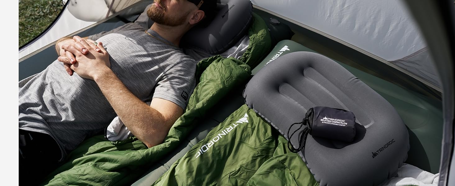 Надувна ізомат Extradicke 12 см - з насосом та подушкою. Ідеально для кемпінгу, піших прогулянок та байкпакінгу